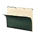 Smead Hanging File Folder, 1/5-Cut Adjustable Tab, Letter Size, Standard Green, Hanging Folders for Filing Cabinets, File Organizer Folder, 25 Per Box (64055)