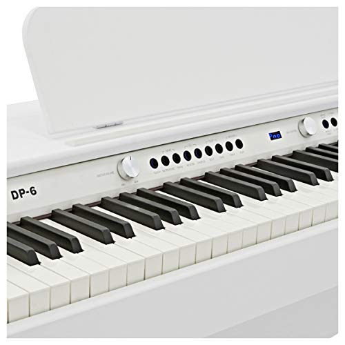 Pack avec Piano Numérique DP-6 et Tabouret par Gear4music Blanc - Les Beatles, Paul McCartney, John Lennon, RIngo Starr, George Harrison Pack avec Piano Numérique DP-6 et Tabouret par Gear4music Blanc – Image 6