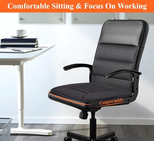 kingphenix Auto Sitzkissen mit 3,0 cm Komfort Memory Foam Sitzkissen für Auto und Bürostuhl - Schwarz