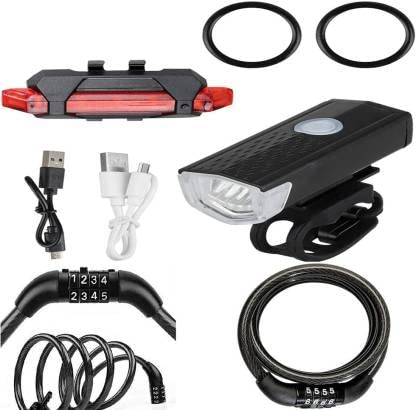 NSV Combo Bicycle Front Head Light Back Tail Light and Combination Number Lock Multicolor (B09VC1S54K) Amazon Price History, Amazon Price Tracker