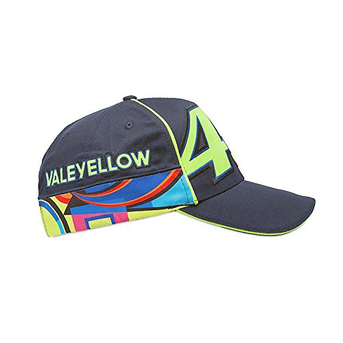 Gorra VR46 multicolor azul con visera curva de talla única ajustable 5