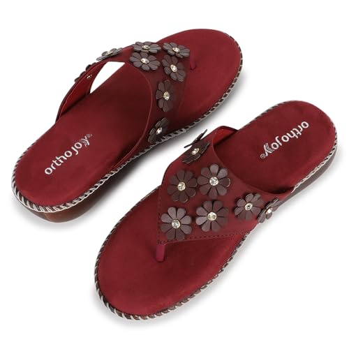 Image of ORTHO JOY doctor Fancy Footwear for women || Orthopedic Women's Fancy Slipper /Sandal For Women