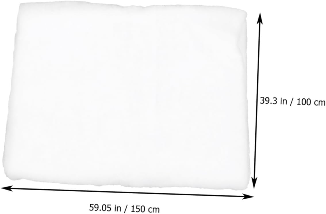 jojofuny 2pcs Christmas Village Snow Blanket 1.5x1m White Faux Snow Carpet Artificial for Indoor Winter Holiday Decor and Party Craft Display