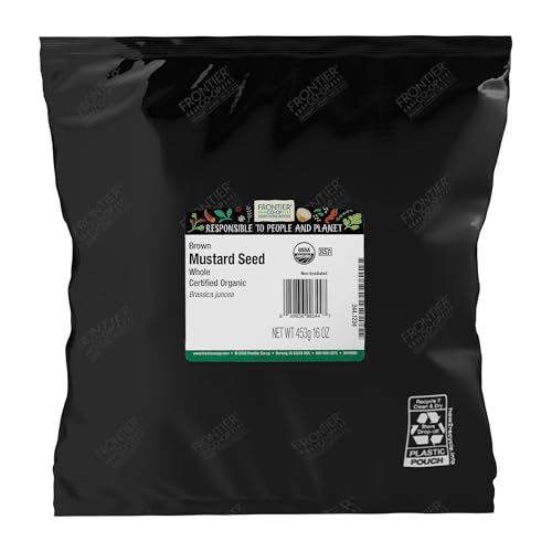 Frontier Bulk Whole Organic Mustard Seed, Brown, 1 lb