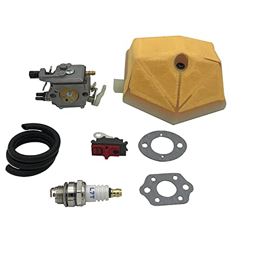 Carburateur WT-170 avec kit filtre à air et tuyau essence pour tronçonneuse 51 55