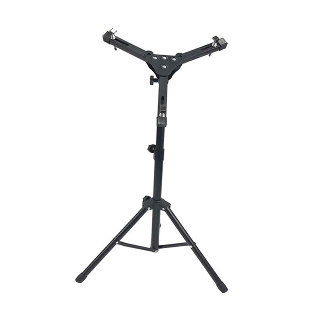POPETPOP Verstellbarer Snare Drum Stand für Übungs Pads, 12 Zoll Schwarz