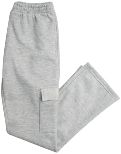 Real Love Girls Sweatpants Set - 2 Piece Soft Fleece Zip Up Hoodie and Flare Cargo Girls Pants Kids Activewear Set (7-16)4