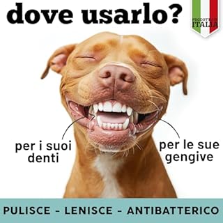 MyPetPrime Dentifricio per Cani Spray con Argento Citrato e Arginina - Pulizia Denti Cane, Combatte Alito cattivo cane e alitosi, Dentifricio Cani Pulizia tartarato, NO Risciacquo