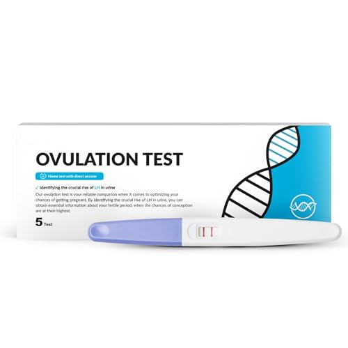 Prueba de ovulación (5 pruebas) identificando el aumento crucial de la LH en la orina, puedes obtener información esencial sobre tu período fértil.