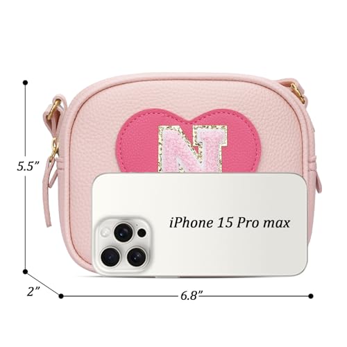 Image of KKXIU Birthday Gifts for Girls Initial Toddler Purse Cute Kids Crossbody Bag