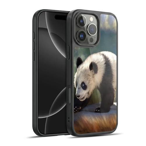 Coque en gel renforcée iPhone 16 Pro Max Simone Gatterwe Panda antichoc