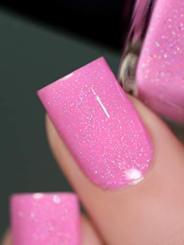 Image of ILNP Gumdrop - Bubblegum Pink Holographic Nail Polish