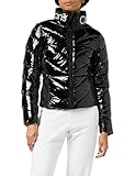 CHEVRON COLCHA LW AJUSTADA Calvin Klein Jeans Chaqueta Ajustada con edredón Chevron Acolchada, CK Negro, M para Mujer