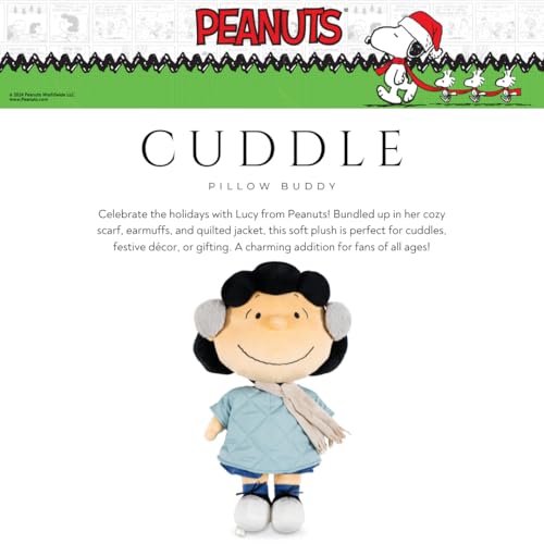 Image of Peanuts Lucy Holiday Bedding Super Soft Plush Cuddle Pillow Buddy, (Officially Licensed Product) By Franco