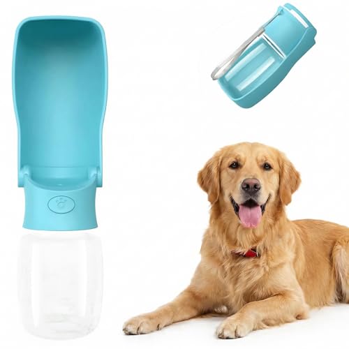 Foldable Portable Dog Water Bottle 12oz – Blue