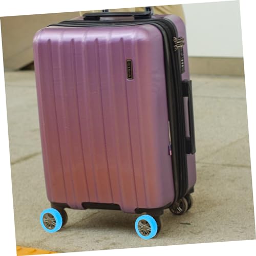 8pcs Silicone Suitcase Wheel Covers Durable Luggage Caster Protectors for Hardwood Floors Easy Installation Fits Wheel Travel Accessories3