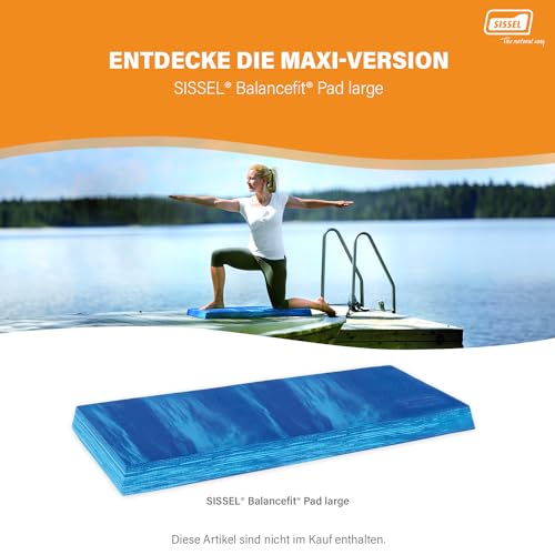 SISSEL® Balancefit® Pad Blau | Gleichgewichtstraining & Koordination | Antirutsch, TPE | Indoor & Outdoor | 120kg Belastbarkeit | Vielseitig & Sicher