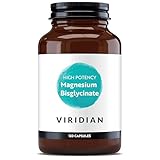 Viridian - High Potency Magnesium Bisglycinate - 120 Capsules – 200mg Per 2 Capsules – High Bioavailability Formula – Vegan Food Supplement with 100% Active Ingredients