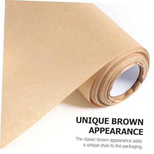 Papier Cadeau Kraft Marron Épais Résistant et Papier Emballage Bouquet LRXIYODE - 2