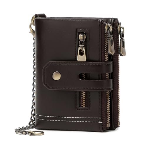 Men's Wallet Creative Retro Men's Wallet for Party，Travel(Black)