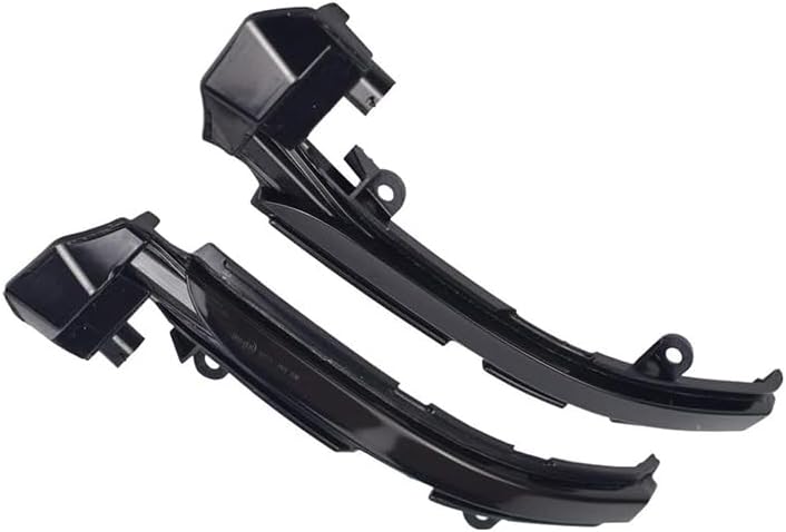 Sequential Amber LED Side Mirror Turn Signal Lights, Smoked Lens Dynamic Indicator Right Left Lamps, 2007-2014 Compatible with Jaguar XE X760 XF X250 X260 XJ X351 F-type X152 I-pace XKR