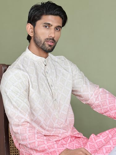 Image of Jompers Men's Ombre Pure Cotton Straight Kurta