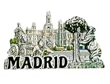 Imán de recuerdo turístico de Madrid España para nevera, decoración del hogar y la cocina