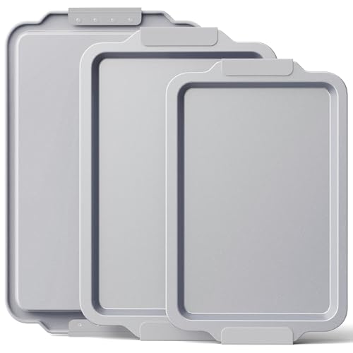 BRONYPRO Non Stick Ceramic Baking Sheet Pan Set of...