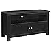 Walker Edison 44 inches Cortez TV Stand Console, Black