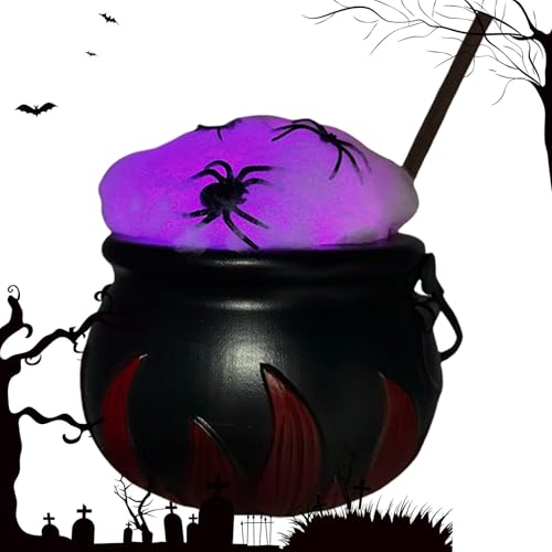 Chaudron de sorcière Halloween kit bouillonnant complet plastique résistant - 8