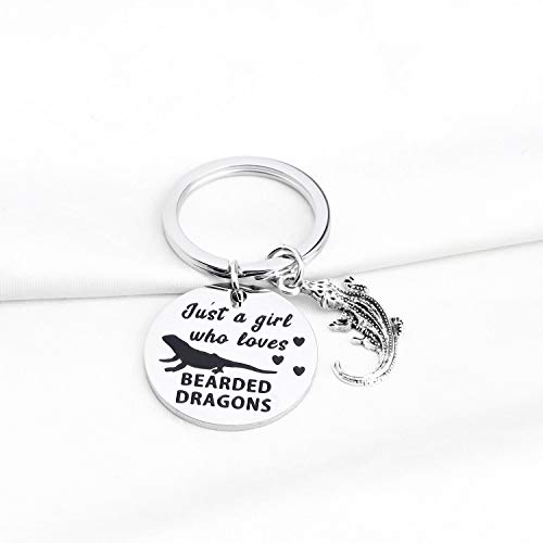 PLITI Lizard Gifts Lizard Lover Jewelry Bearded Dragon Charm Just a Girl Who Loves Bearded Dragon3