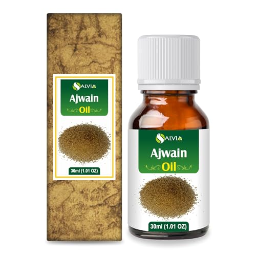 Image of Salvia Ajwain Oil (Trachyspermum ammi) Essential Oil for Aromatherapy & DIY Formulations - Strong Herbal Oil for Skincare, Haircare & Massage Blends - 30 ml / 1.01 fl oz