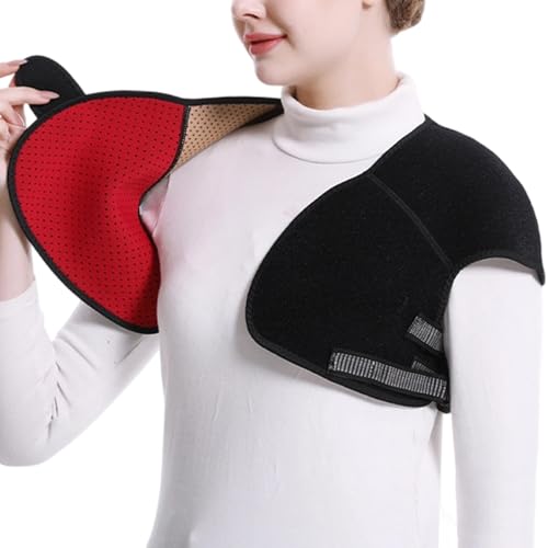 doyandader Gilet chauffant auto-chauffant réglable - Coussin chauffant écharpe gilet chauffant pour adultes taille épaules bureau maison dortoir voyage trajets randonnée plein air camping