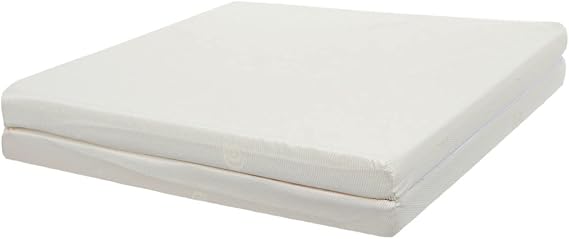 Tinéo Matelas de Voyage Pliable en Mousse Confort 60 x 120 cm Fabriqué en France