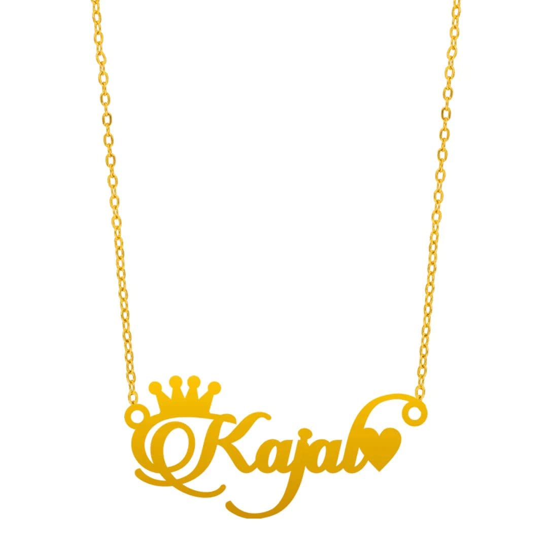 Unisex Adult Customized / Personalized Brass Single Name Necklace with Ur Name Or Love One Name with 24k Gold Plating and Laser Engraved Finish (B09NRRSMHK) Amazon Price History, Amazon Price Tracker