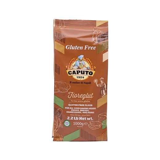 Caputo Fioreglut Preparato per Prodotti da Forno senza Glutine con Amido di Frumento Deglutinato, Destrosio, Amido di Mais, Farina di grano Saraceno, Amido di Riso, Fibra di semi di psyllium. 1 Kg