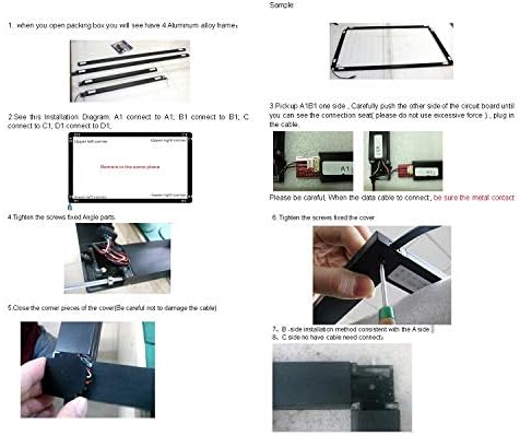 GOWE 10 real touch points 60" IR multi touch frame Screen Panel/frame without glass 16:9 format