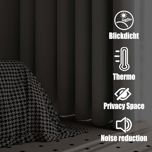 Rideau isolant thermique contre la chaleur et pour chambre moderne - 3