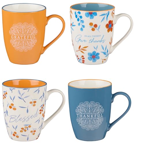 Christian Art Gifts Floral Ceramic Coffee and Tea...