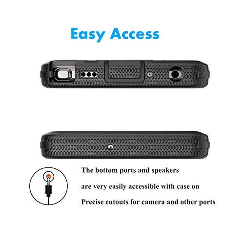 Njjex 11-081837 Lg Stylo 6 Case, Lg Stylo 6 Phone Case With Tempered Glass Screen Protector [2 Pack], [Nbeck] Shockproof Heavy Duty Locking Swivel Holster Belt Clip Kickstand Rugged Hard Cover [Black] thumb #4