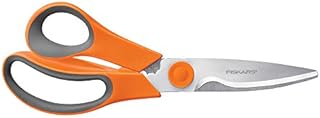 Fiskars 510041  1001 Kitchen Scissors  Kitchen Scissors (Universal, Orange, Stainless Steel)