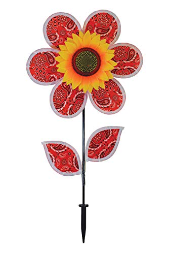 Bring a Splash of Color to Your Garden with the In the Breeze 12" Paisley Sunflower Wind Spinner