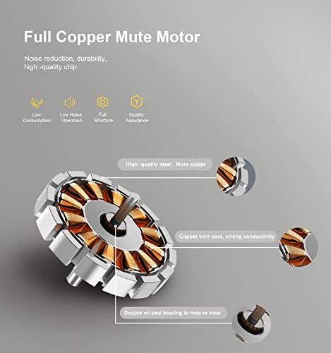 Rela Mall 56" Ceiling Fan With Light And Remote Control, 6-Speed Ceiling Fan, Minimalist Modern Style, Timing Ceiling Fan For Large Bedroom/Living Room, V Shape Gray Blade + Sand Nickel Body + 3 Rods #TOP2