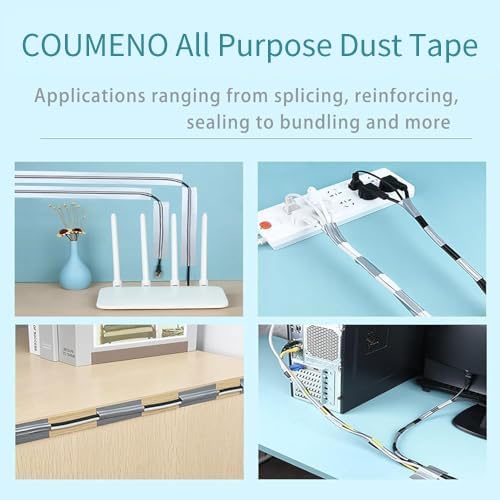 Image of Heavy Duty Single Side Duct Tape,2in x 66FT,Strong Adhesive High Strength,Versatile Mesh Adhesive Tape for Easy Sealing, Repairing and Bonding Indoors and Outdoors,Silver