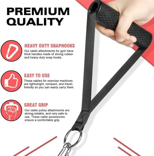 Bolivia's Egzersiz kolu, profesyonel kalitede sağlam yapı, ergonomik tutma yeri, tüm kablo makine sistemleri ile uyumlu, direnç antrenmanları ve fitness çalışmaları için - Görsel 4