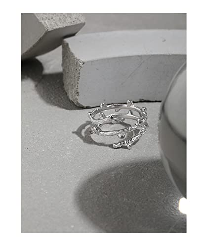 Bagues argent sterling 925 ajustables et bagues ouvertes or - 5