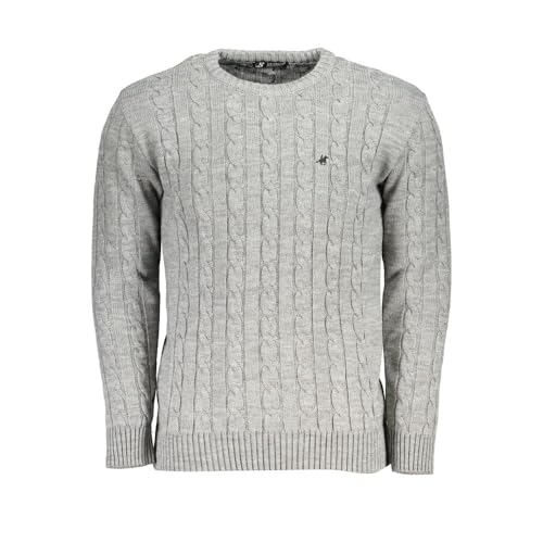 Pull en tissu gris pour homme anti-boulochage coupe droite confortable quotidien