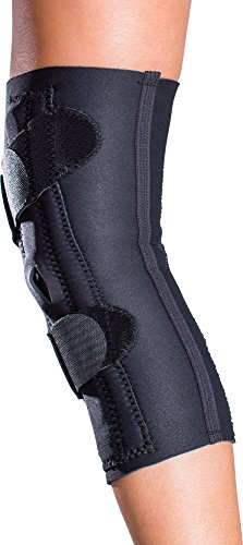 Donjoy Lateral J Patella Knee Support Brace With Hinge: Drytex, Left Leg, Large #TOP2