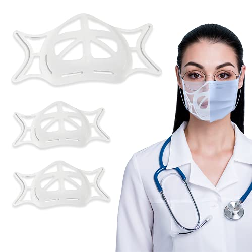 USA Made 3D Medical Grade Silicone Face Mask Bracket for Individuals and Healthcare Professionals - Washable, Reusable (3)
