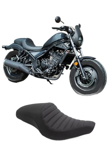 Asiento doble plano retro para moto Rebel 300 y 500 2